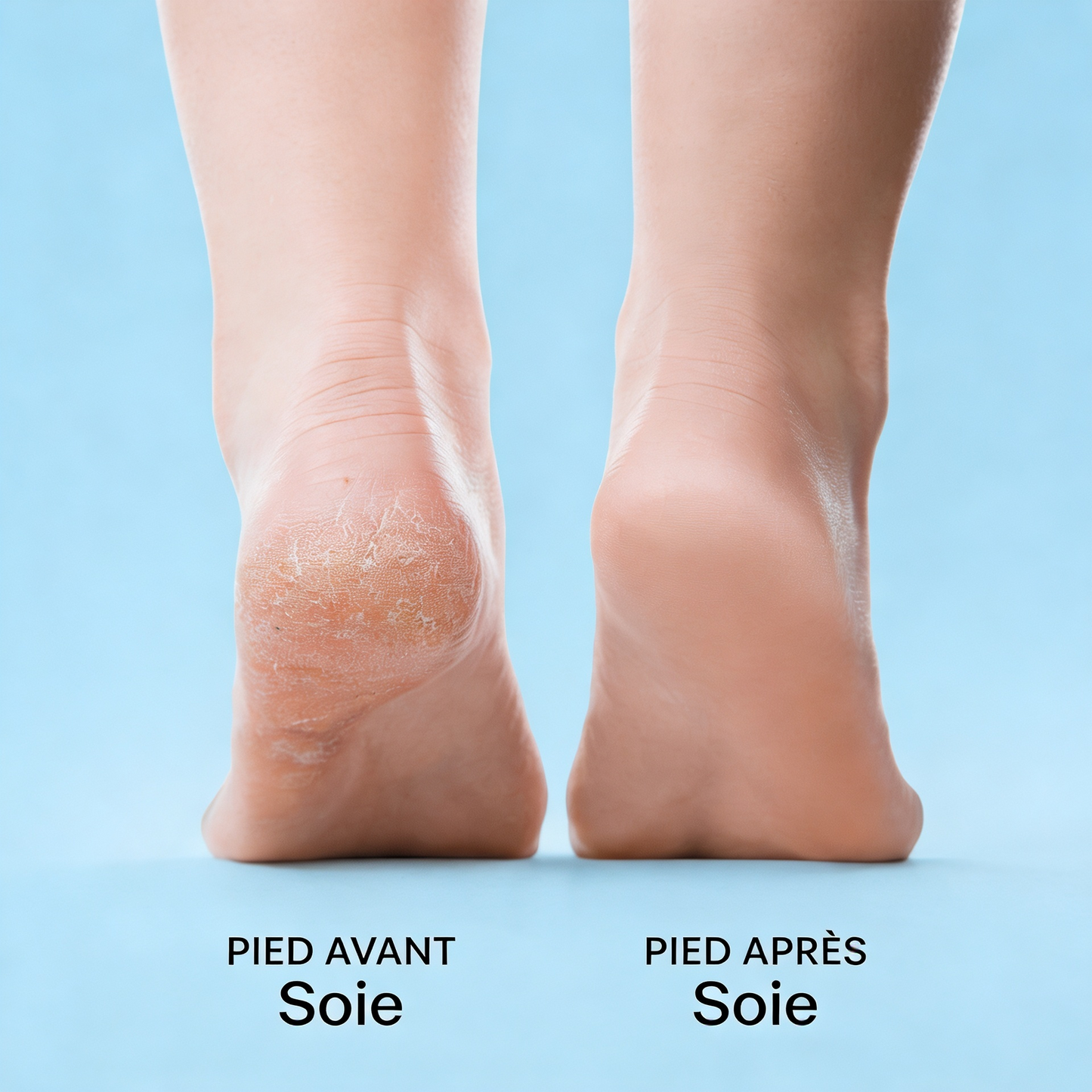 Soie -Pieds doux. Cinq minutes. Zéro effort